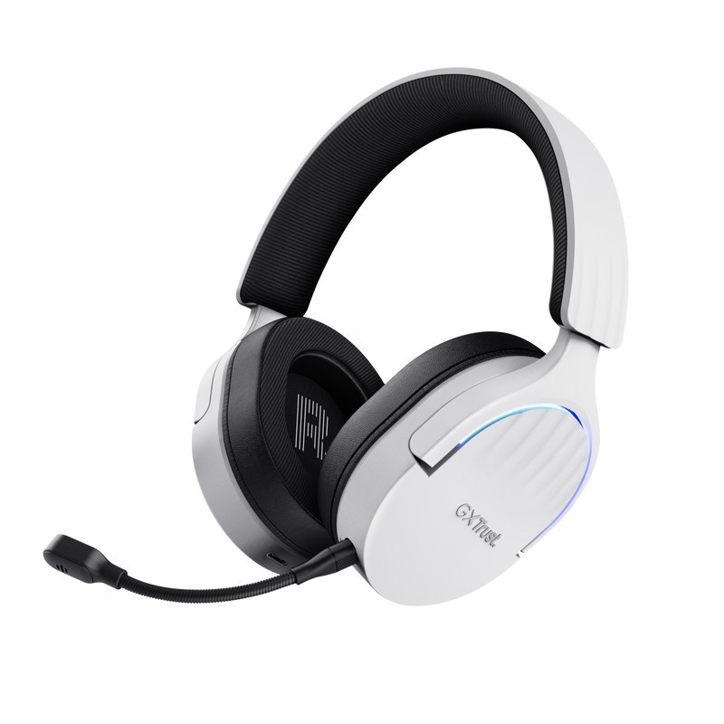 Trust GXT 491W FAYZO Casque Avec fil &sans fil Arceau Jouer USB Type-C Bluetooth Noir, Blanc