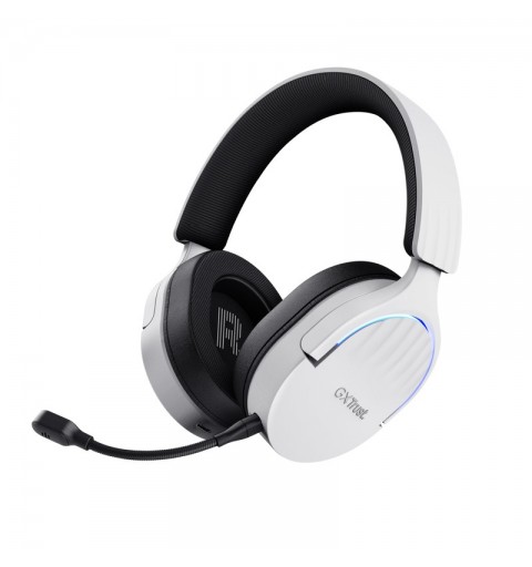 Trust GXT 491W FAYZO Auricolare Con cavo e senza cavo A Padiglione Giocare USB tipo-C Bluetooth Nero, Bianco