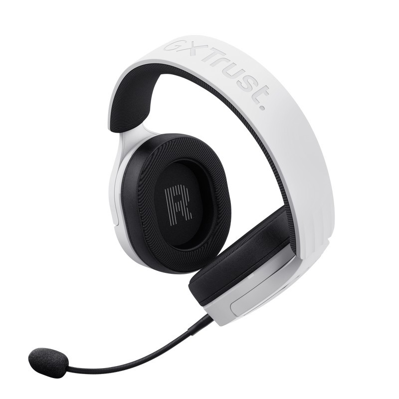 Trust GXT 491W FAYZO Auriculares Inalámbrico y alámbrico Diadema Juego USB Tipo C Bluetooth Negro, Blanco