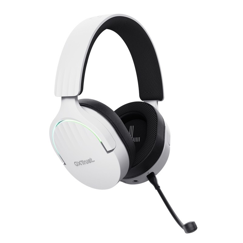 Trust GXT 491W FAYZO Auriculares Inalámbrico y alámbrico Diadema Juego USB Tipo C Bluetooth Negro, Blanco