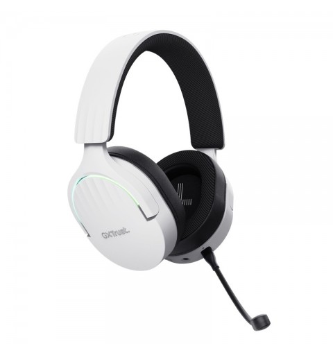 Trust GXT 491W FAYZO Auriculares Inalámbrico y alámbrico Diadema Juego USB Tipo C Bluetooth Negro, Blanco