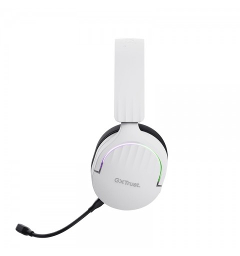 Trust GXT 491W FAYZO Auriculares Inalámbrico y alámbrico Diadema Juego USB Tipo C Bluetooth Negro, Blanco