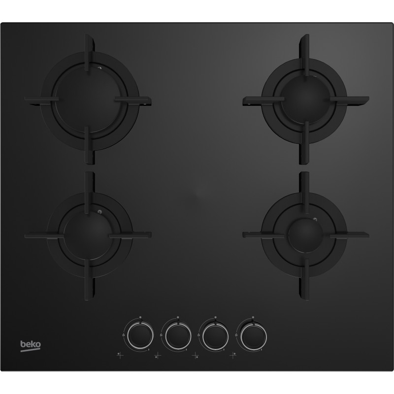 Beko HILG 64222 S Black Built-in 58 cm Gas 4 zone(s)