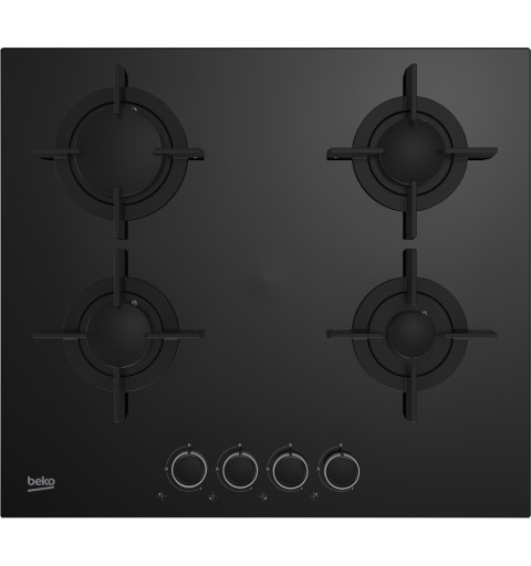 Beko HILG 64222 S Black Built-in 58 cm Gas 4 zone(s)