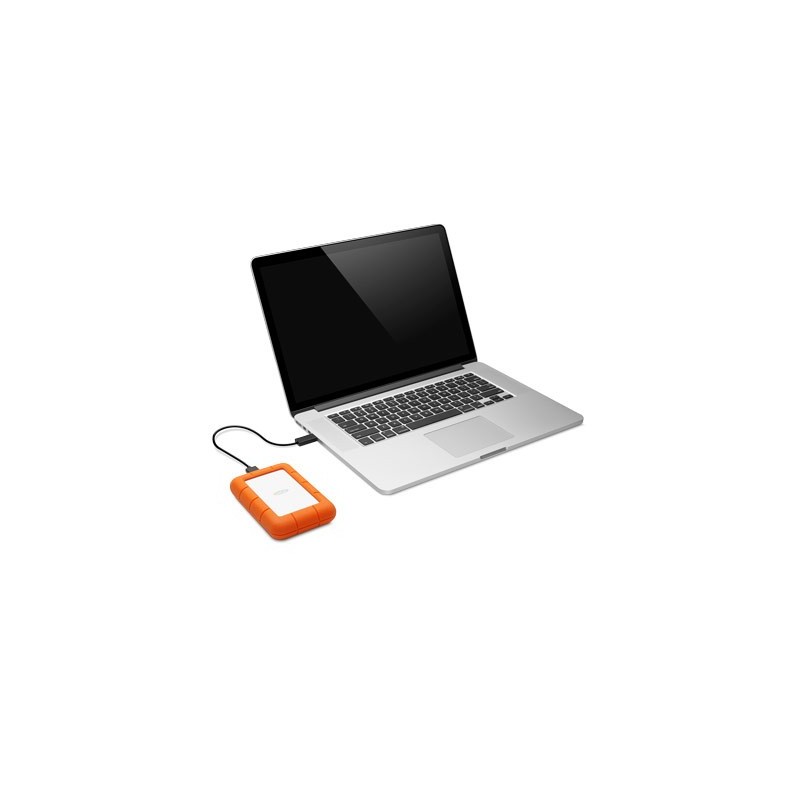 LaCie Rugged Mini disco duro externo 1 TB Naranja, Plata