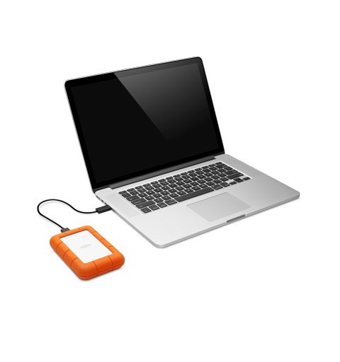 LaCie Rugged Mini disco duro externo 1 TB Naranja, Plata