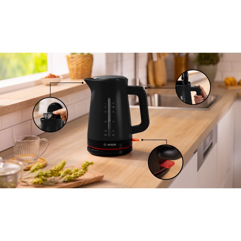 Bosch TWK3M123 electric kettle 1.7 L 2400 W Black