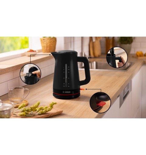 Bosch TWK3M123 electric kettle 1.7 L 2400 W Black