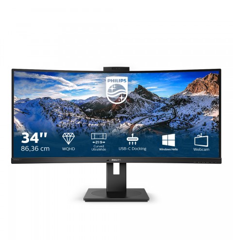 Philips P Line 346P1CRH 00 LED display 86,4 cm (34") 3440 x 1440 Pixel UltraWide Quad HD Nero