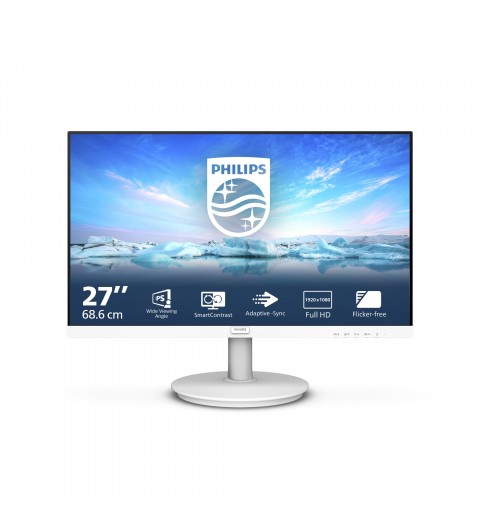 Philips V Line 271V8AW 00 pantalla para PC 68,6 cm (27") 1920 x 1080 Pixeles Full HD LCD Blanco