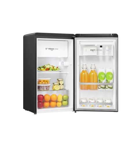 Hisense RR106D4CBE combi-fridge Freestanding 82 L E Black