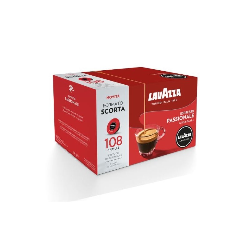 Lavazza A Modo Mio Passionale, 108 Capsule