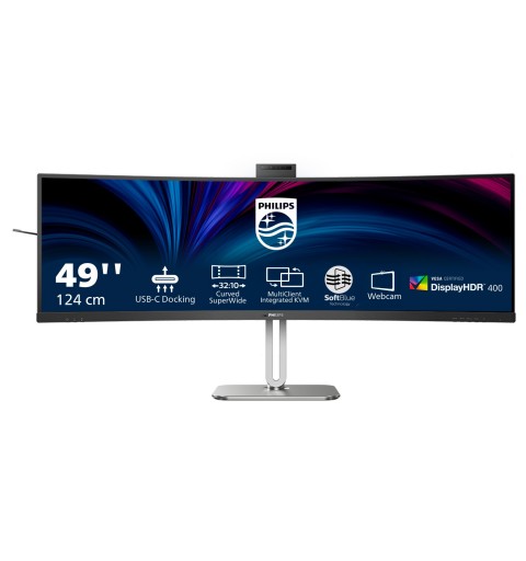 Philips 49B2U6900CH 00 computer monitor 124 cm (48.8") 5120 x 1440 pixels Dual QHD LCD Black