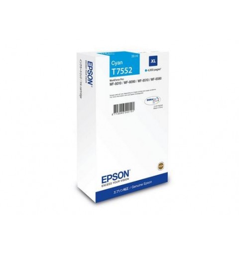 Epson C13T75524N cartouche d'encre 1 pièce(s) Compatible Rendement élevé (XL) Cyan