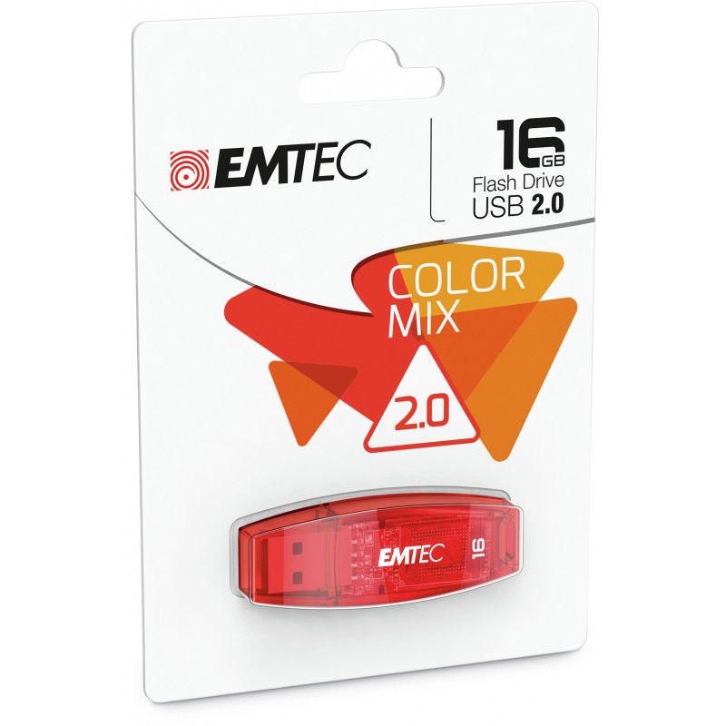 Emtec C410 unidad flash USB 16 GB USB tipo A 2.0 Rojo