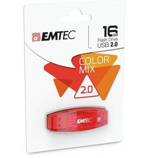 Emtec C410 unidad flash USB 16 GB USB tipo A 2.0 Rojo