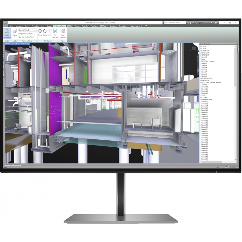 HP Z24u G3 computer monitor 61 cm (24") 1920 x 1200 pixels WUXGA LED Silver