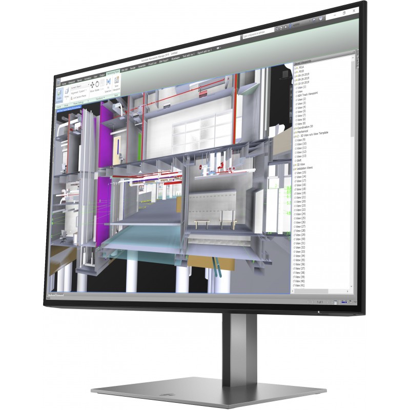 HP Z24u G3 computer monitor 61 cm (24") 1920 x 1200 pixels WUXGA LED Silver