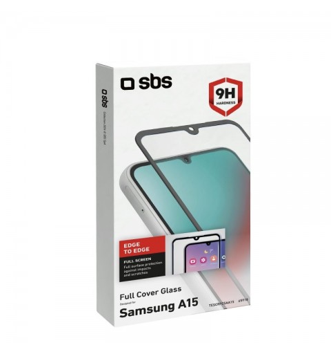 SBS TESCRFCSAA15 écran et protection arrière de téléphones portables Protection d'écran transparent Samsung 1 pièce(s)