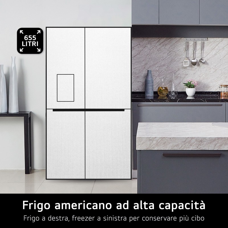 LG GSBV70PZTE frigo américain Pose libre 655 L E Acier inoxydable