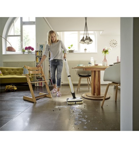 Kärcher FC 7 CORDLESS Electric broom Batterie Humide Sans sac Noir, Blanc, Jaune 2,85 Ah