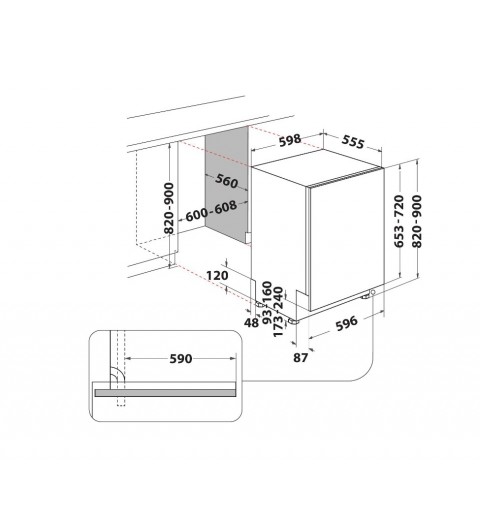 Whirlpool W2I HD526 A dishwasher Fully built-in 14 place settings E