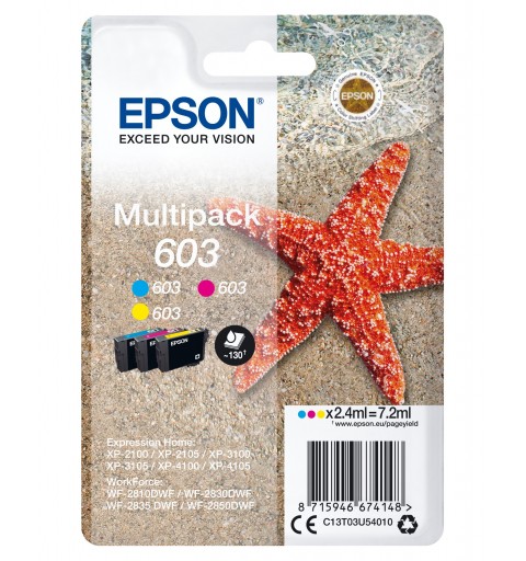 Epson C13T03U54010 ink cartridge 1 pc(s) Original Standard Yield Cyan, Magenta, Yellow