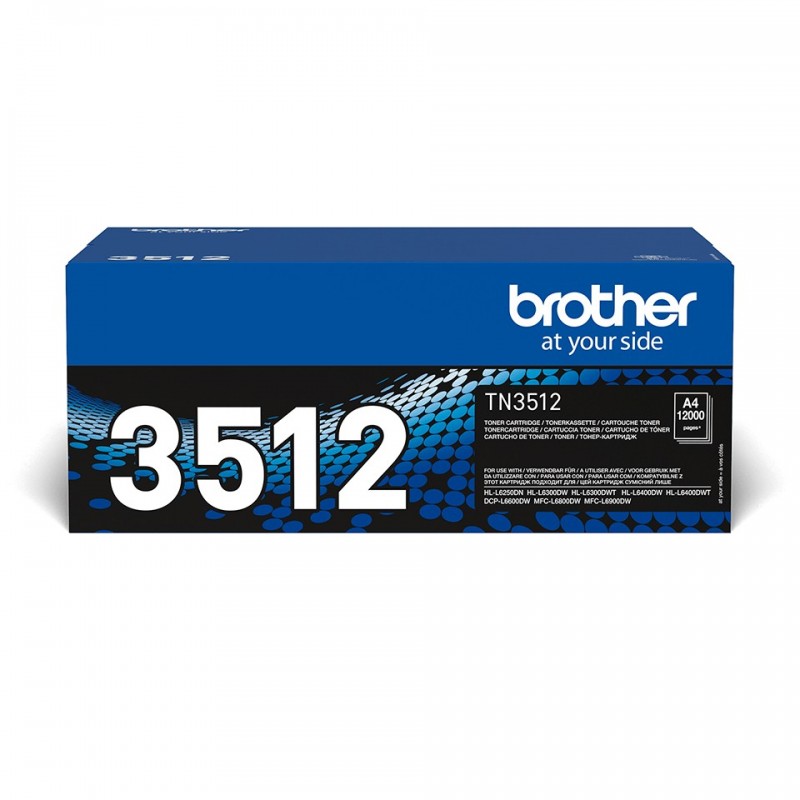 Brother Cartuccia di toner ad alto rendimento originale TN-3512 – Nero