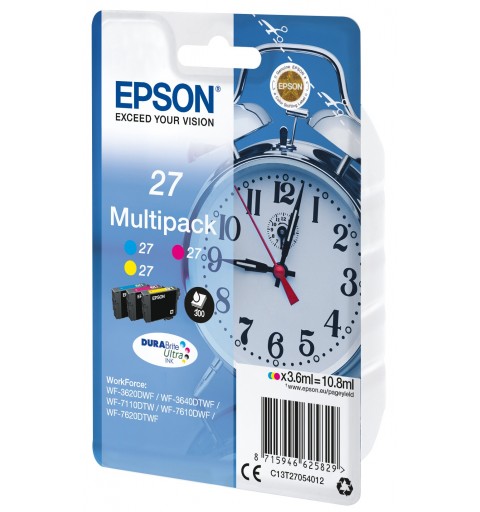 Epson Alarm clock Multipack 3-colour 27 DURABrite Ultra Ink