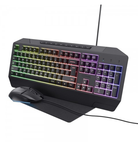 Trust GXT 791 clavier Souris incluse USB QWERTY Italien Noir