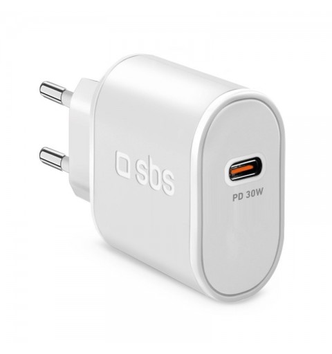 SBS TETR1CPD30 chargeur d'appareils mobiles Universel Blanc Secteur Intérieure