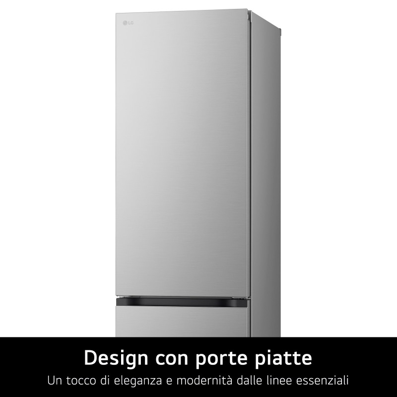 LG GBV7280CPY.APYQEUR réfrigérateur-congélateur Pose libre 387 L C Acier inoxydable