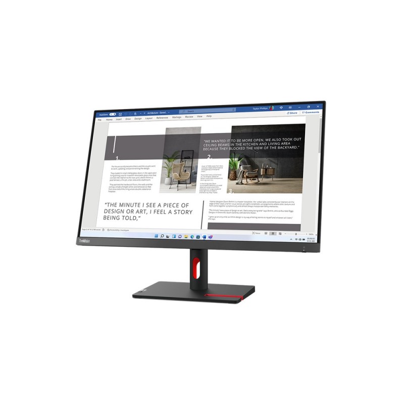 Lenovo ThinkVision S27i-30 LED display 68,6 cm (27") 1920 x 1080 Pixeles Full HD Gris