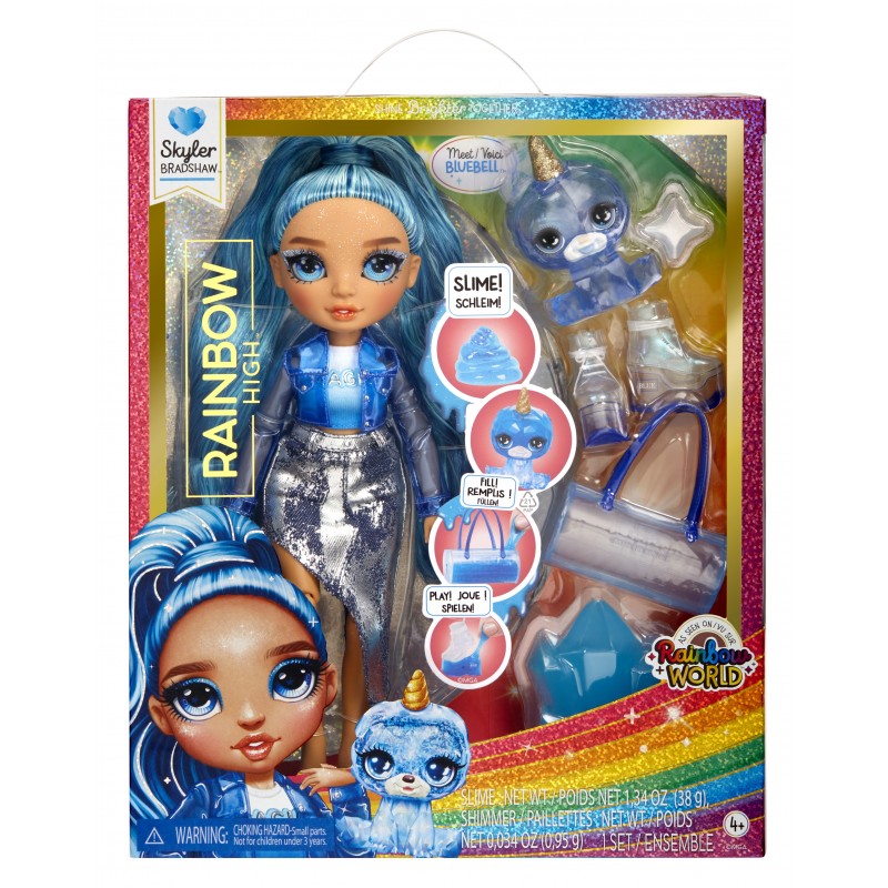 Rainbow High Classic Rainbow Fashion Doll- Skyler (blue)