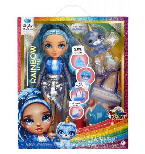 Rainbow High Classic Rainbow Fashion Doll- Skyler (blue)