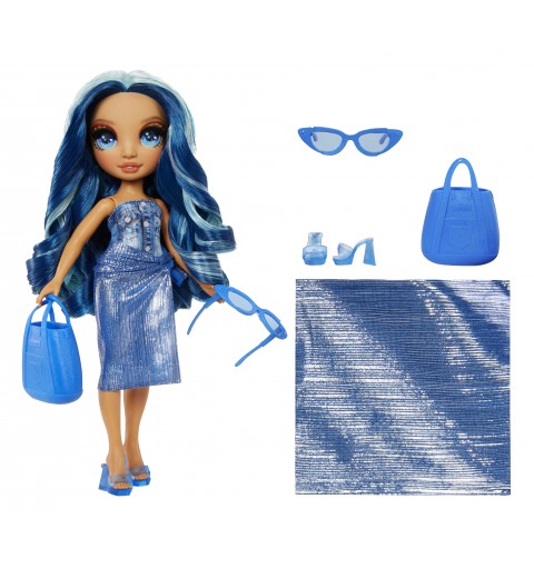 Rainbow High Swim & Style Fashion Doll- Skyler (Blue)