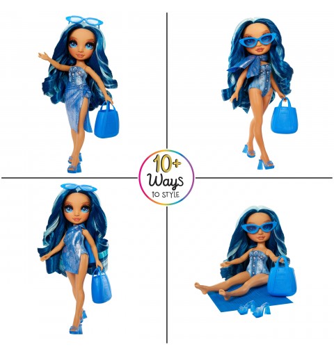 Rainbow High Swim & Style Fashion Doll- Skyler (Blue)