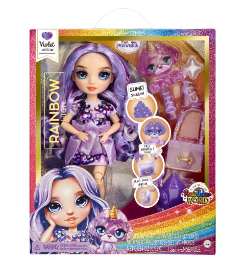 Rainbow High Classic Rainbow Fashion Doll- Violet (purple)