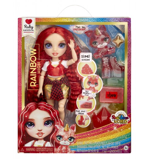 Rainbow High Classic Rainbow Fashion Doll- Ruby (red)
