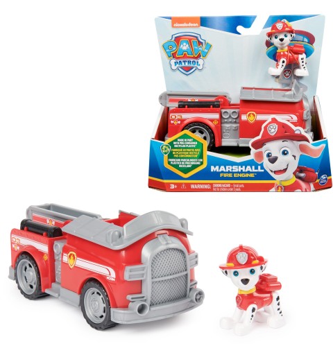 PAW Patrol , Marshall’s Firetruck, Toy Truck with Collectible Action Figure, Sustainably Minded Kids Toys for Boys & Girls Ages