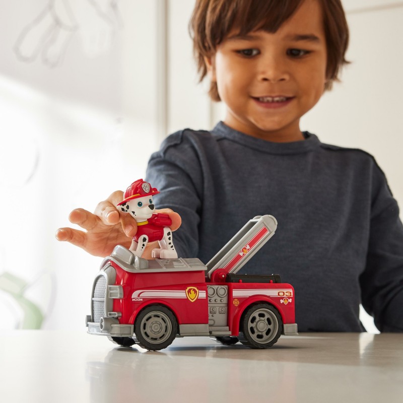 PAW Patrol , Marshall’s Firetruck, Toy Truck with Collectible Action Figure, Sustainably Minded Kids Toys for Boys & Girls Ages