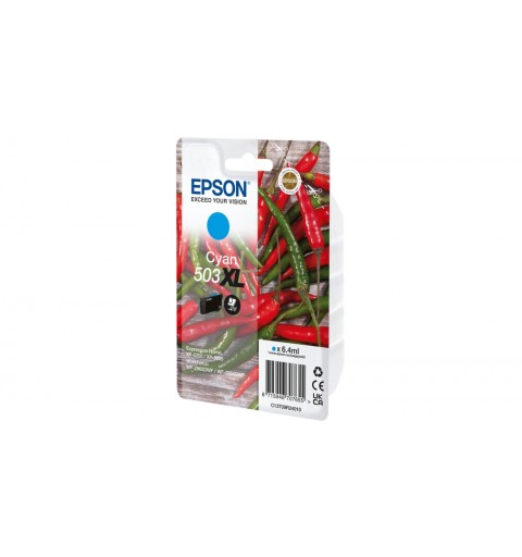 Epson 503XL cartucho de tinta 1 pieza(s) Original Alto rendimiento (XL) Cian