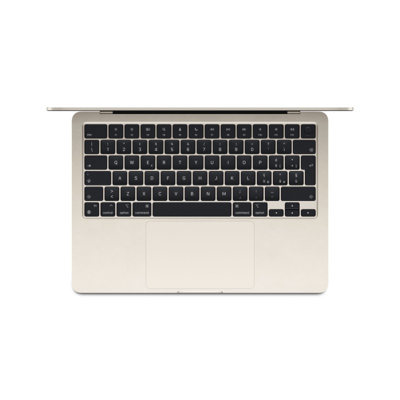 Apple MacBook Air Laptop 34,5 cm (13.6") Apple M M3 8 GB 256 GB SSD Wi-Fi 6E (802.11ax) macOS Sonoma Weiß