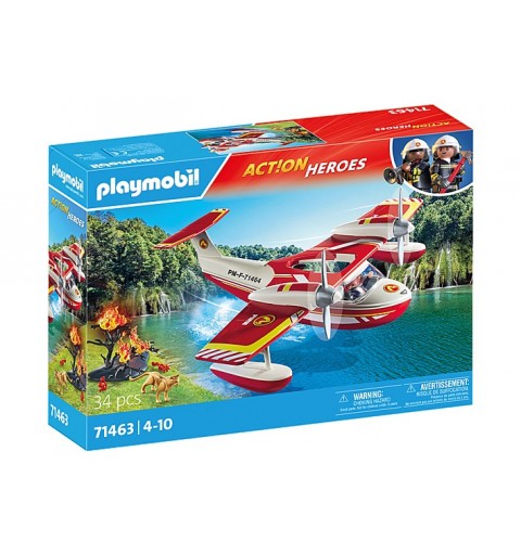 Playmobil Feuerwehrflugzeug mit Löschfunktion