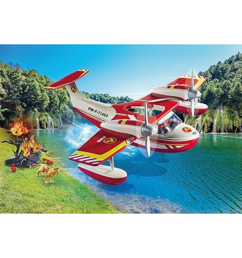 Playmobil Feuerwehrflugzeug mit Löschfunktion