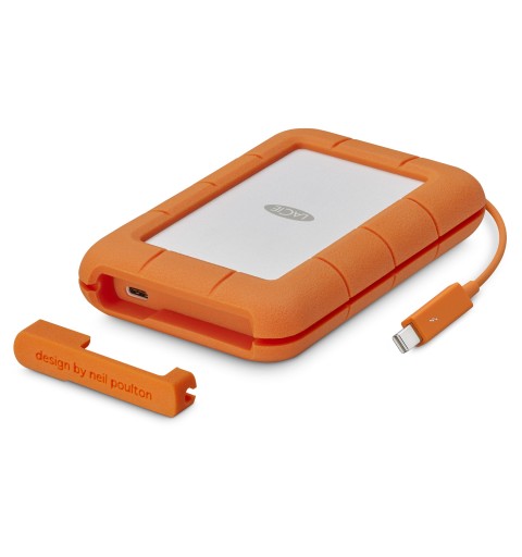 LaCie Rugged USB-C external hard drive 5 TB Grey, Yellow