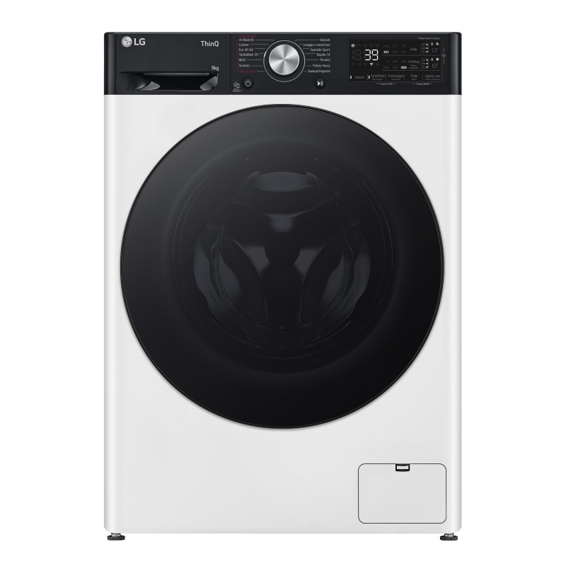 LG F4R7509TSWB machine à laver Charge avant 9 kg 1400 tr min Blanc