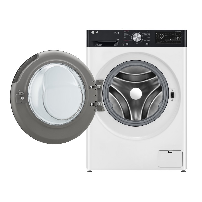 LG F4R7509TSWB washing machine Front-load 9 kg 1400 RPM White