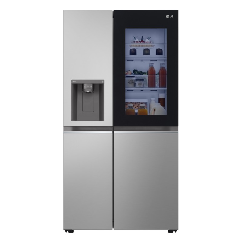 LG InstaView GSGV80PYLD nevera puerta lado a lado Independiente 635 L D Plata