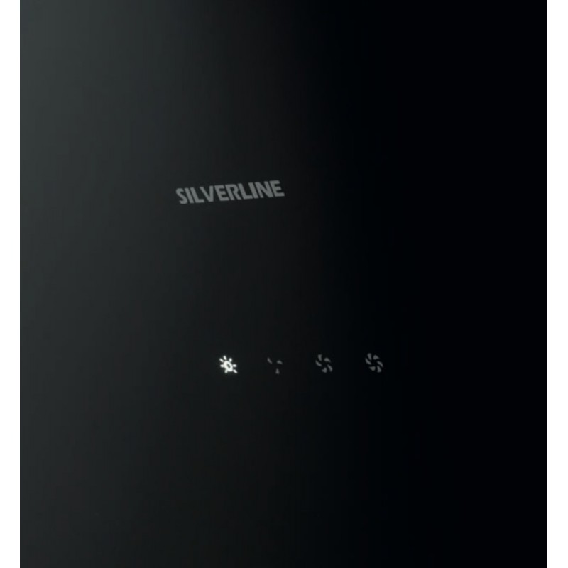 Silverline 3457 SOHO Cappa aspirante a parete Nero 627 m³ h A